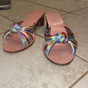 GUC LOEFFLER RANDALL rainbow sandals 8.5 (fits like 8)